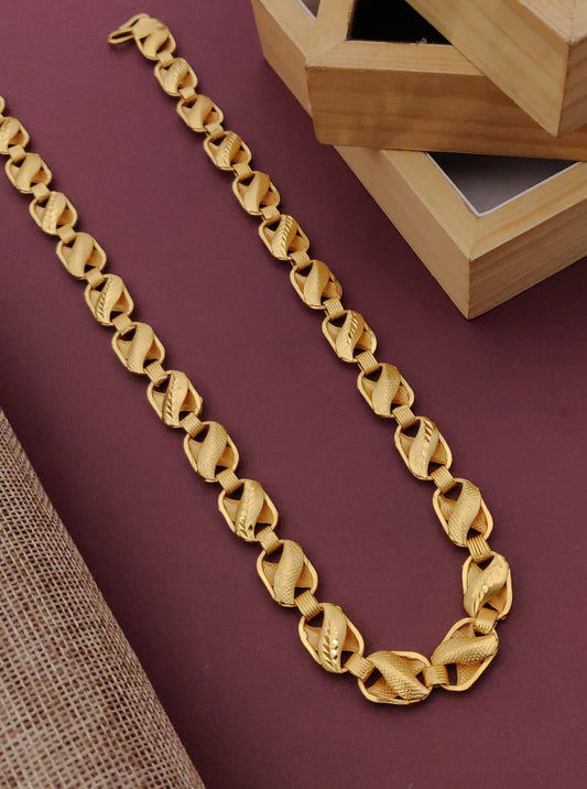 Premium 1 Gram Gold-Plated Chain (6 Months Warranty) - GC-002