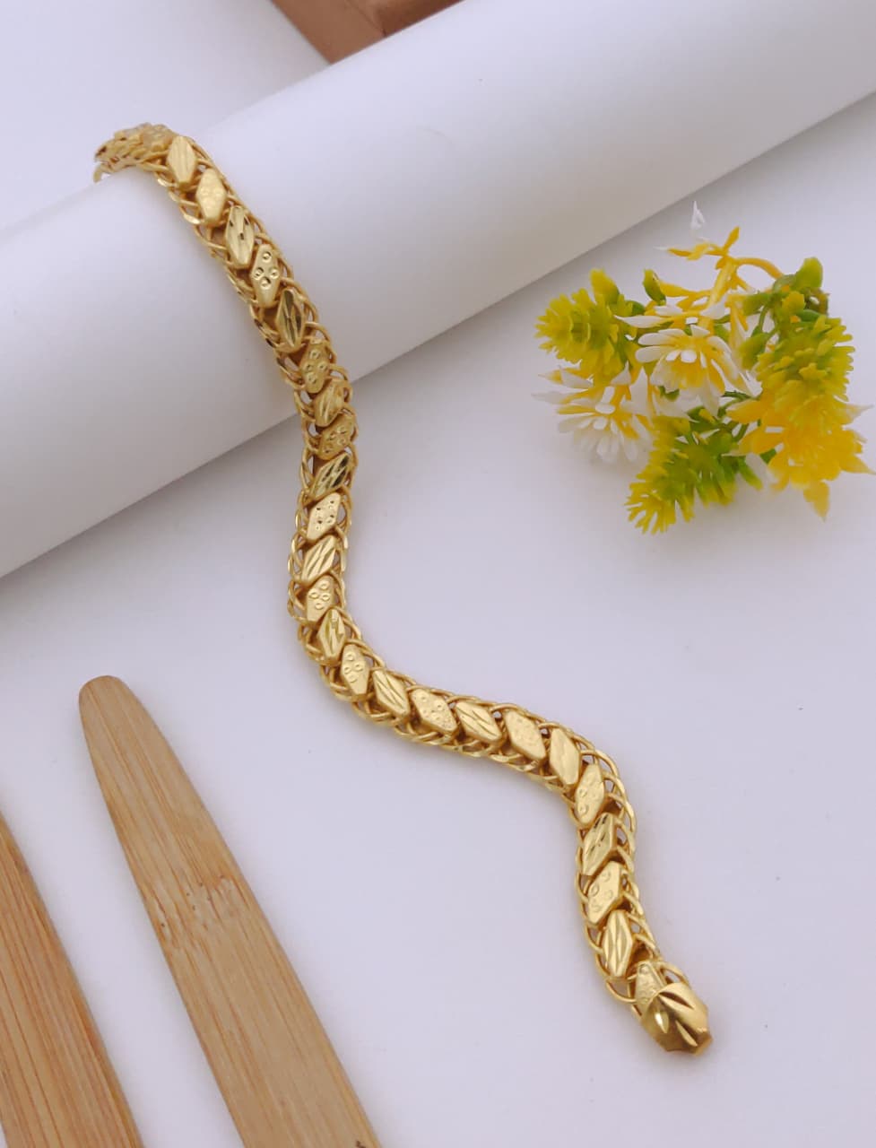 Premium 1 Gram Gold-Plated Bracelet (6 Months Warranty) - GB-72