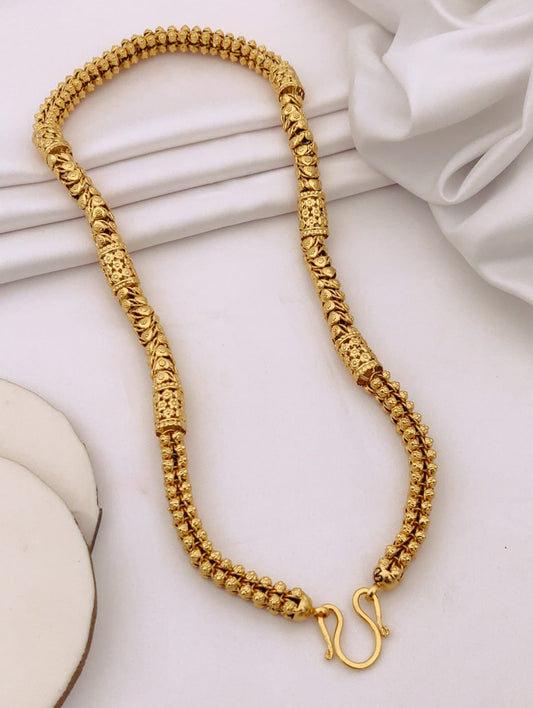 Premium 1 Gram Gold-Plated Chain (6 Months Warranty) - GC-130
