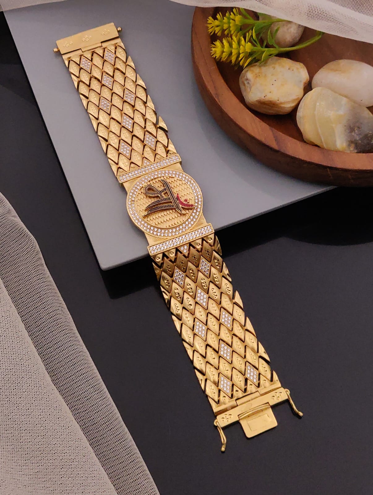 Premium 1 Gram Gold-Plated Bracelet (6 Months Warranty) - GB-003