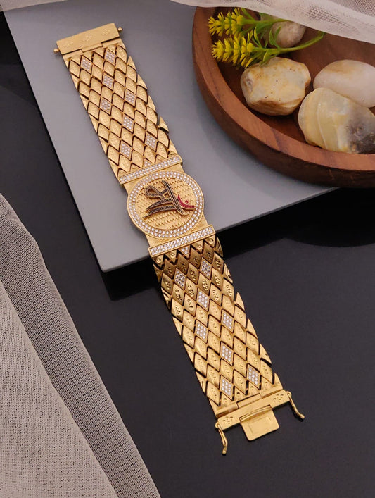 Premium 1 Gram Gold-Plated Bracelet (6 Months Warranty) - GB-003
