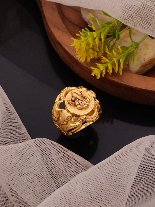 Premium 1 Gram Gold-Plated Ring (6 Months Warranty) - GR-005