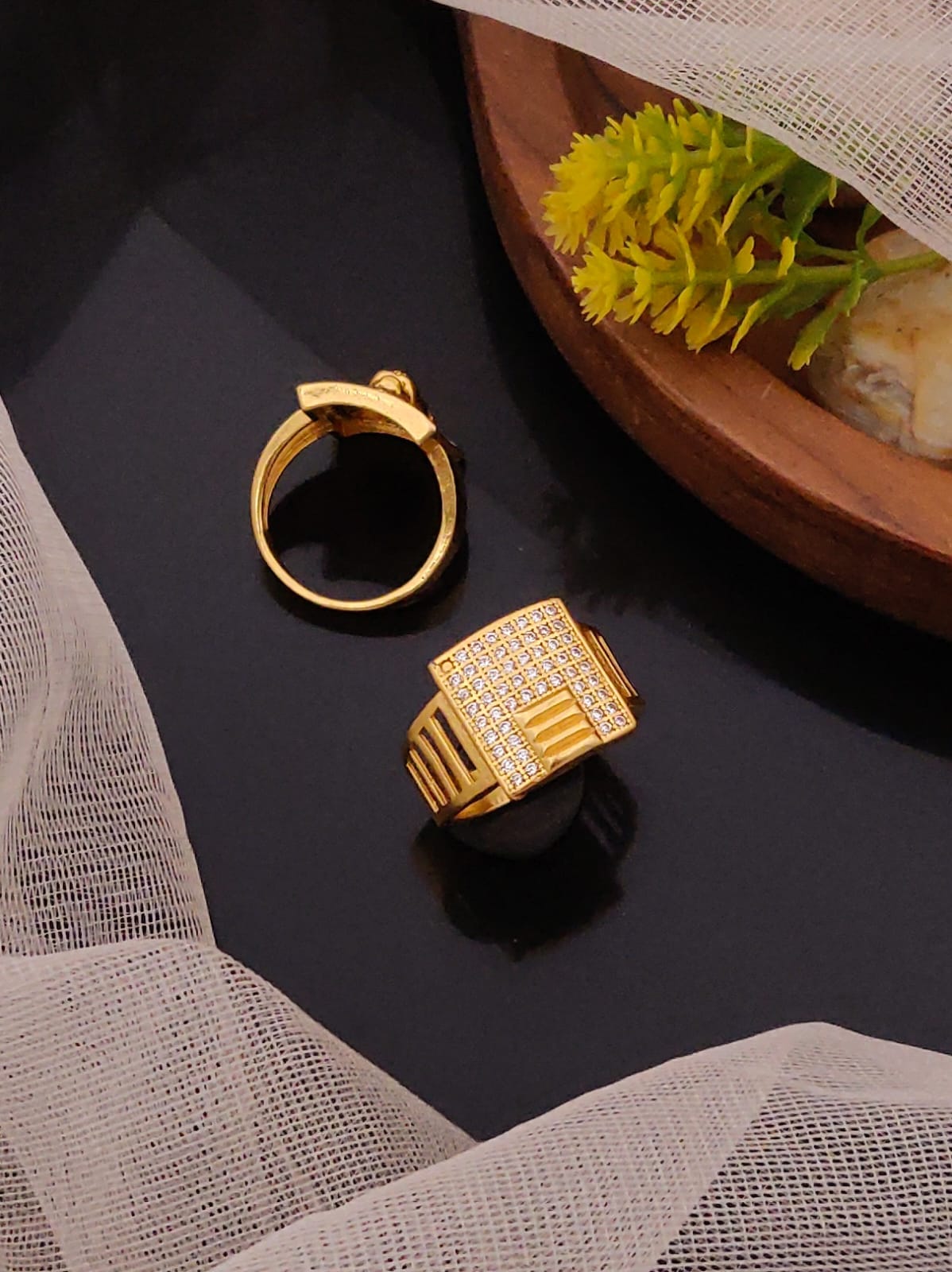 Premium 1 Gram Gold-Plated Ring (6 Months Warranty) - GR-050