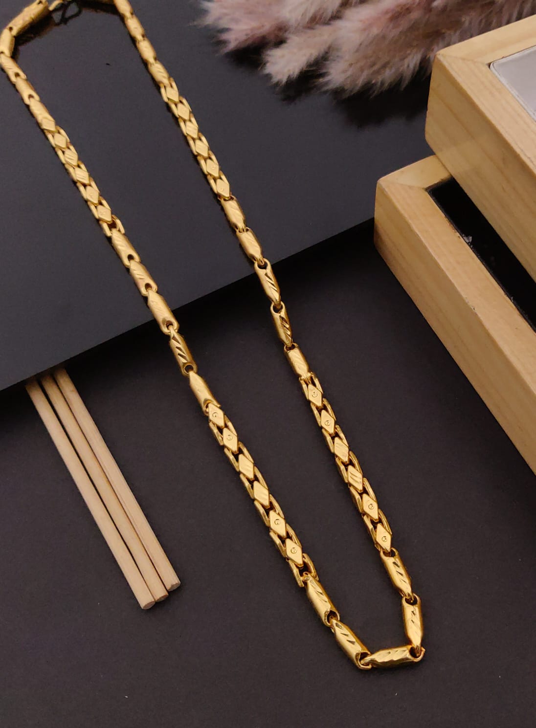 Premium 1 Gram Gold-Plated Chain (6 Months Warranty) - GC-029