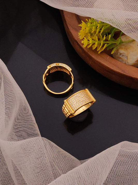 Premium 1 Gram Gold-Plated Ring (6 Months Warranty) - GR-057