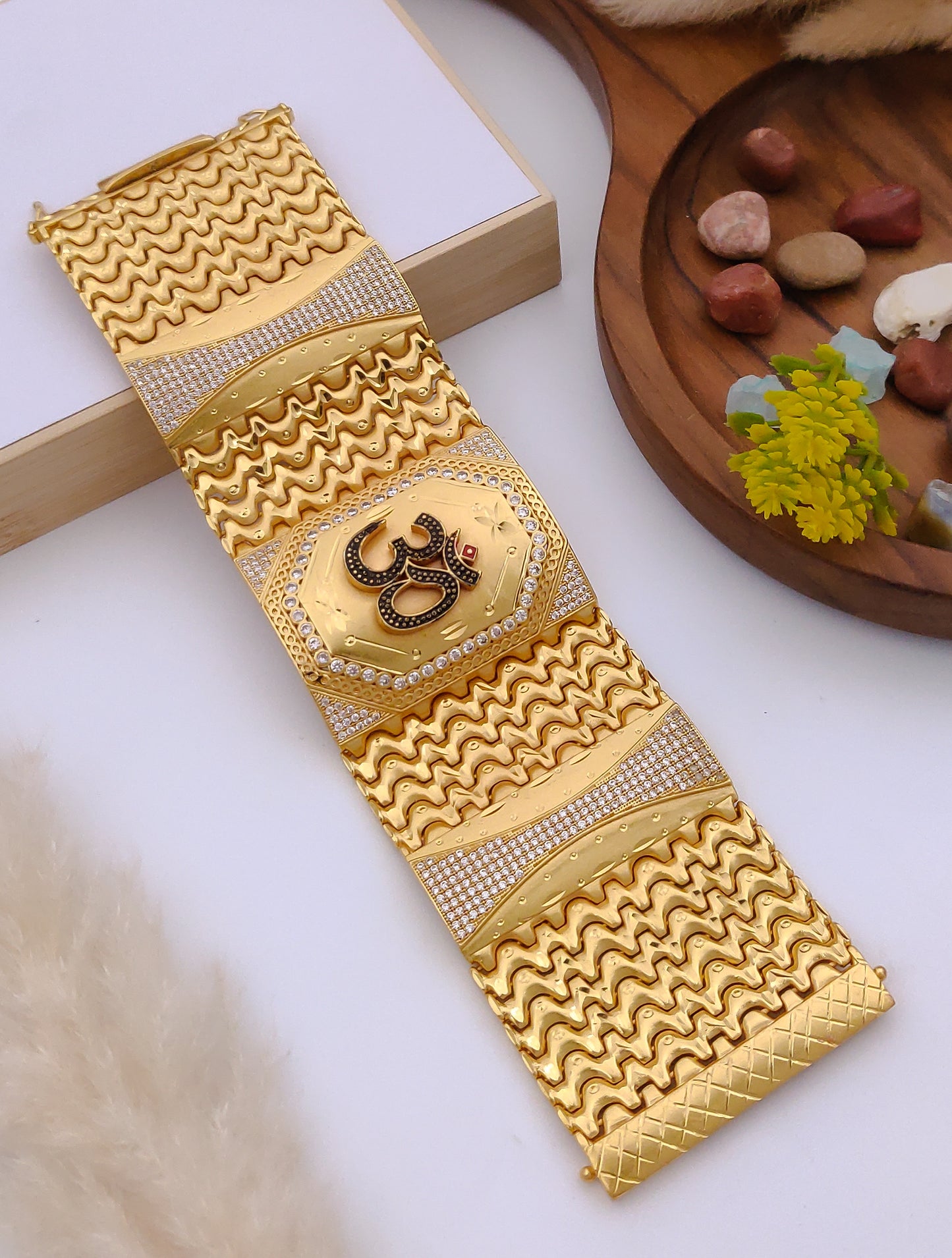 Premium 1 Gram Gold-Plated Bracelet (6 Months Warranty) - GB-068