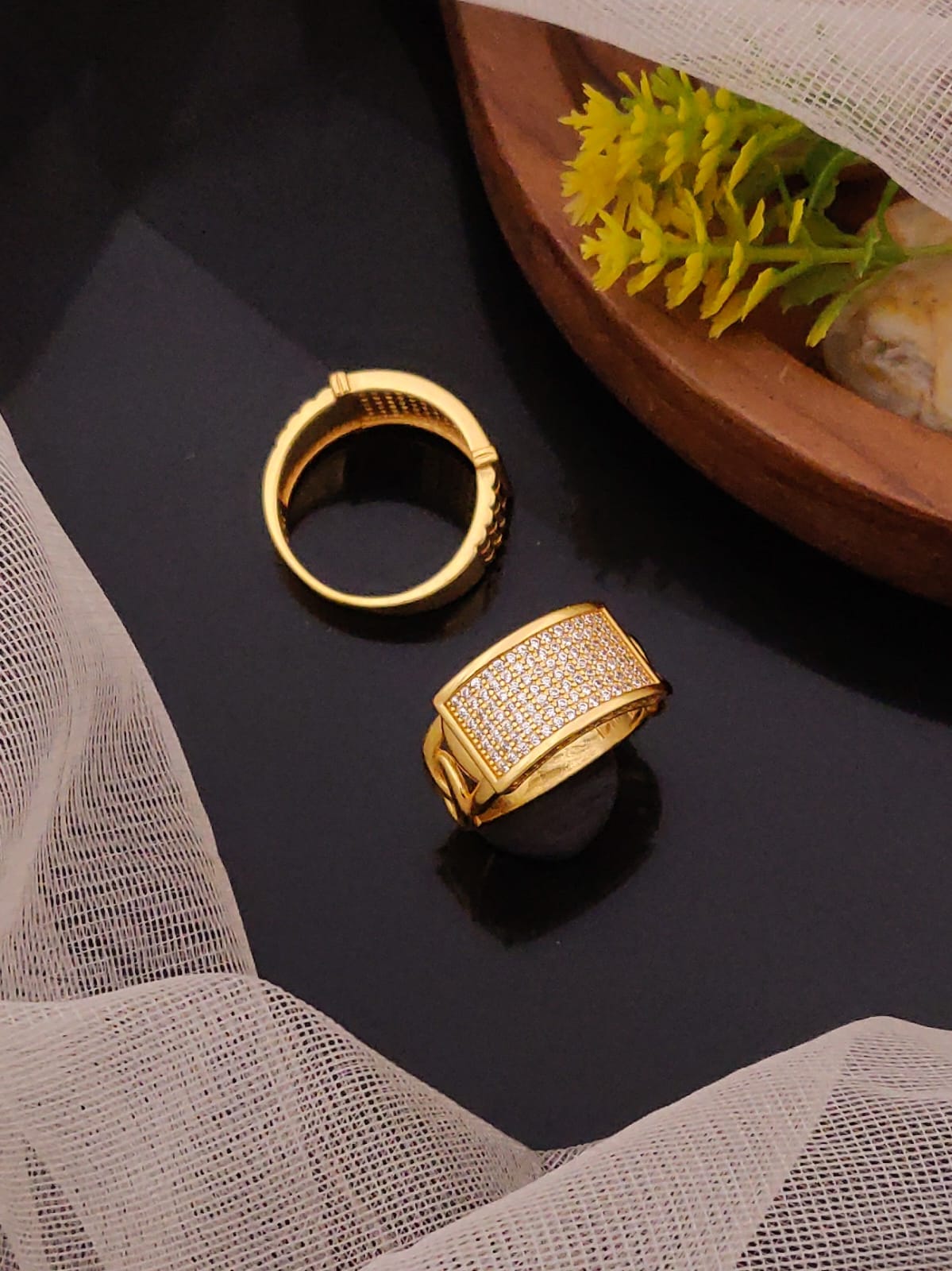 Premium 1 Gram Gold-Plated Ring (6 Months Warranty) - GR-036
