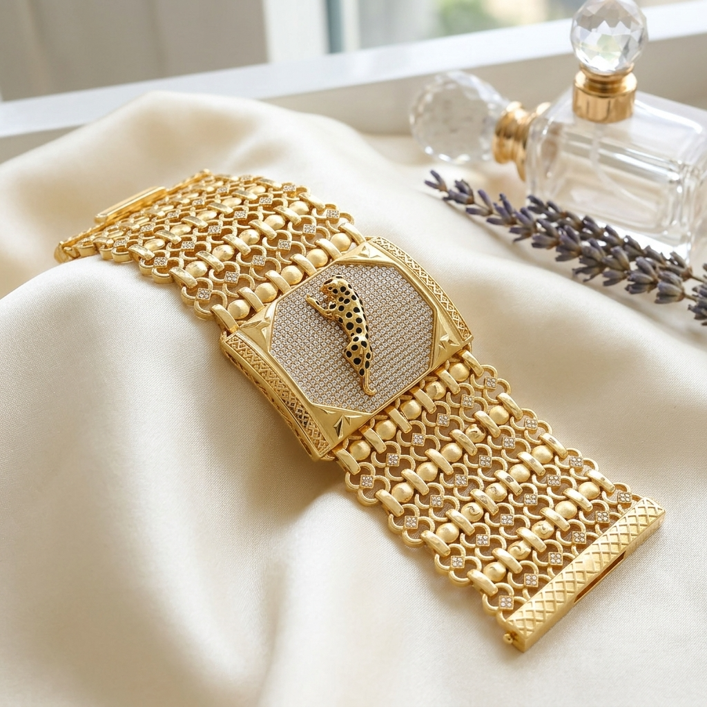 Premium 1 Gram Gold-Plated Bracelet (6 Months Warranty) - GB-067