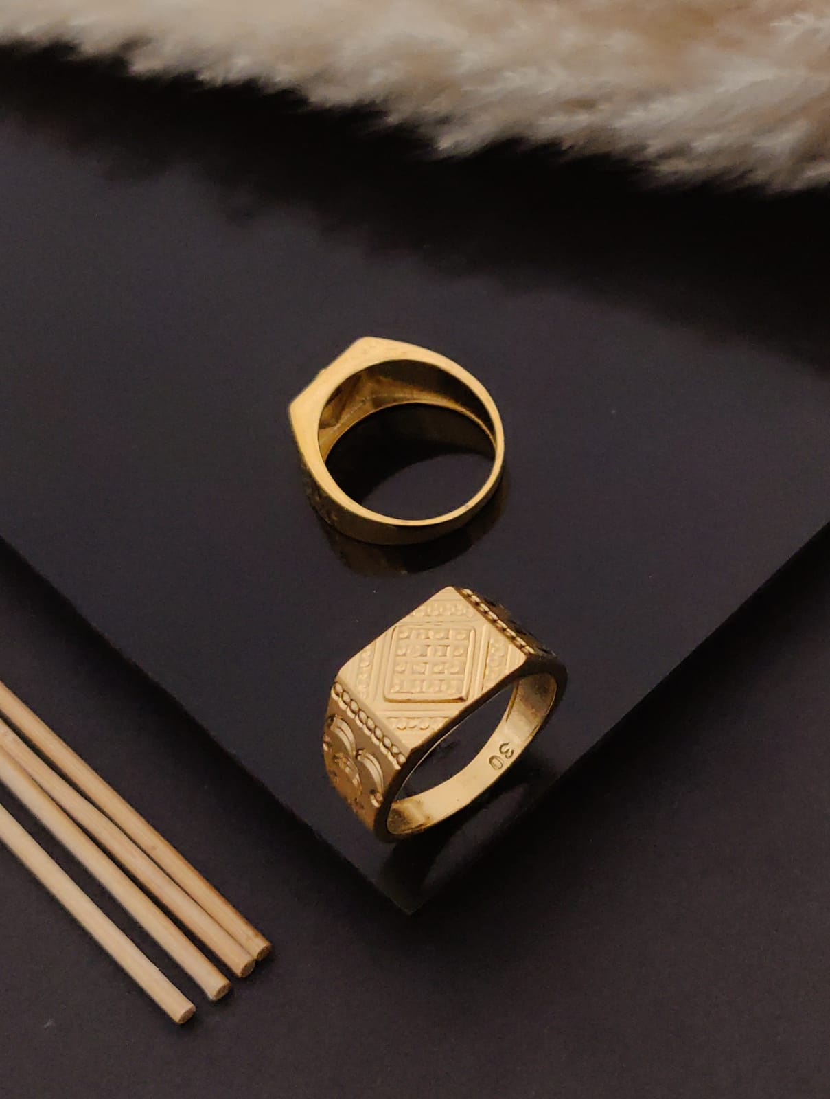 Premium 1 Gram Gold-Plated Ring (6 Months Warranty) - GR-109