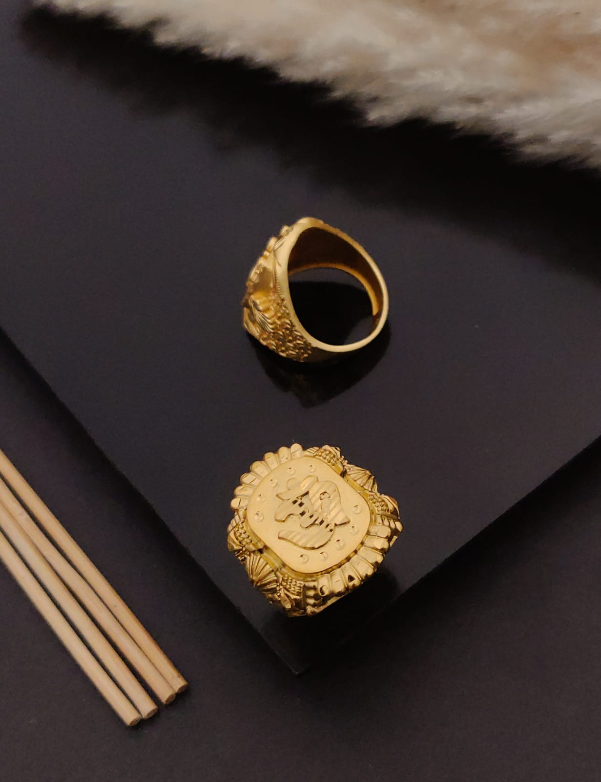 Premium 1 Gram Gold-Plated Ring (6 Months Warranty) - GR-86