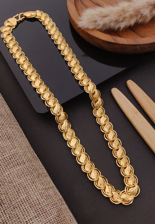 Premium 1 Gram Gold-Plated Chain (6 Months Warranty) - GC-071