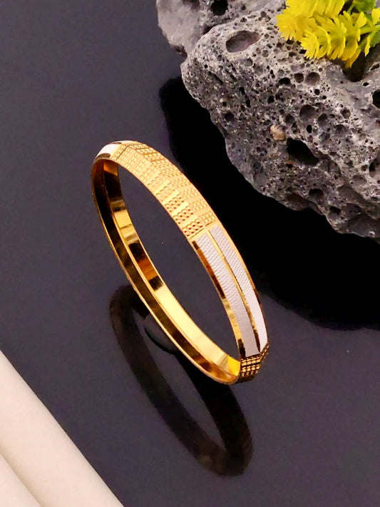 Premium 1 Gram Gold-Plated Kada (6 Months Warranty) - GK-023