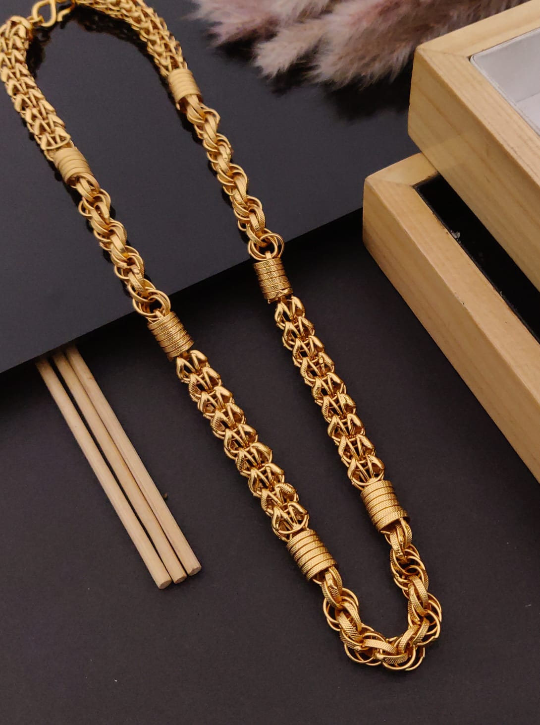 Premium 1 Gram Gold-Plated Chain (6 Months Warranty) - GC-004