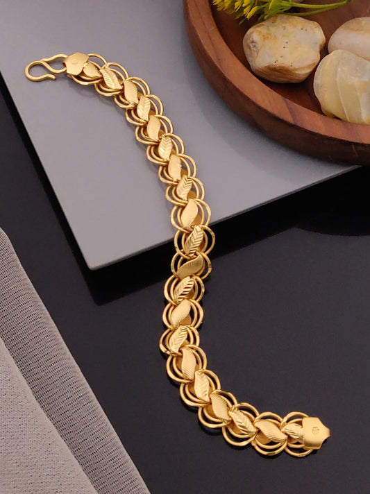 Premium 1 Gram Gold-Plated Bracelet (6 Months Warranty) - GB-038