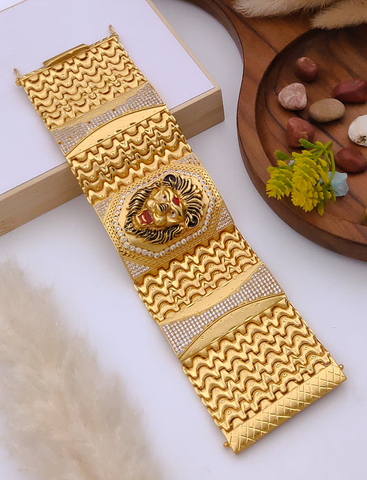 Premium 1 Gram Gold-Plated Bracelet (6 Months Warranty) - GB-066