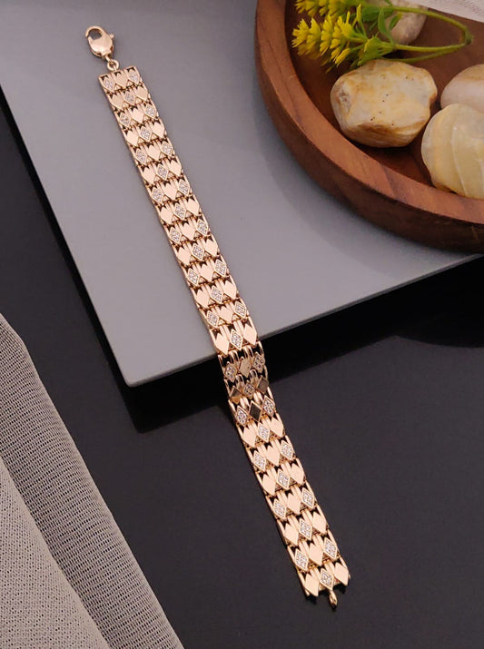 Premium 1 Gram Gold-Plated Bracelet (6 Months Warranty) - GB-047