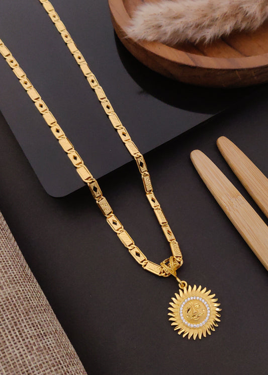 Premium 1 Gram Gold-Plated Chain (6 Months Warranty) - GC-093