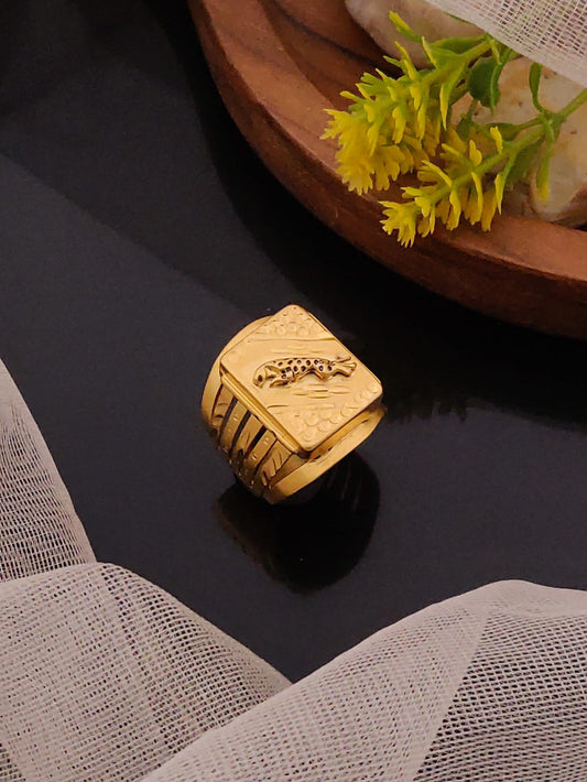 Premium 1 Gram Gold-Plated Ring (6 Months Warranty) - GR-020