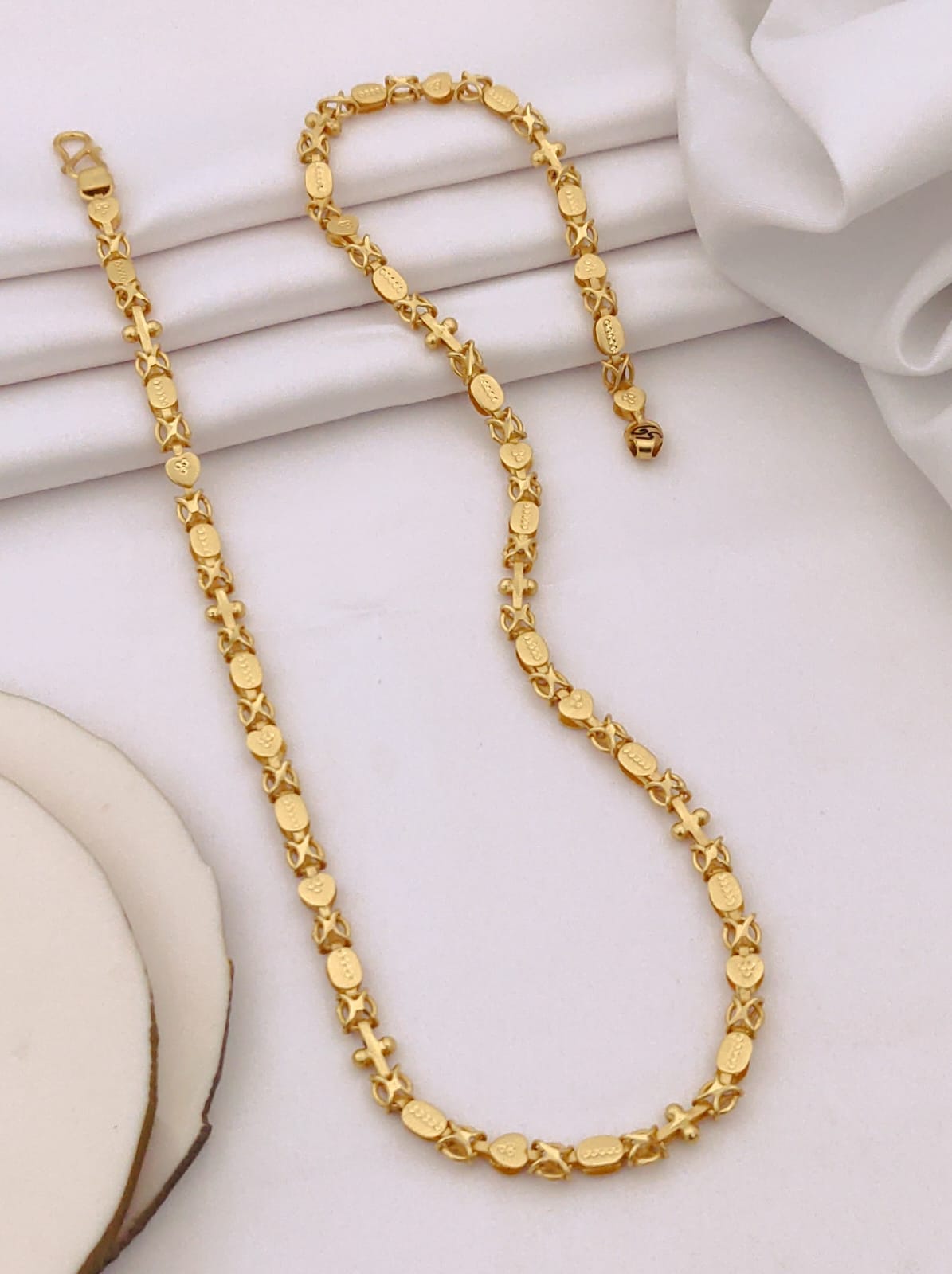 Premium 1 Gram Gold-Plated Chain (6 Months Warranty) - GC-122