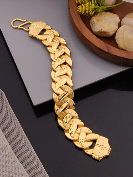 Premium 1 Gram Gold-Plated Bracelet (6 Months Warranty) - GB-012