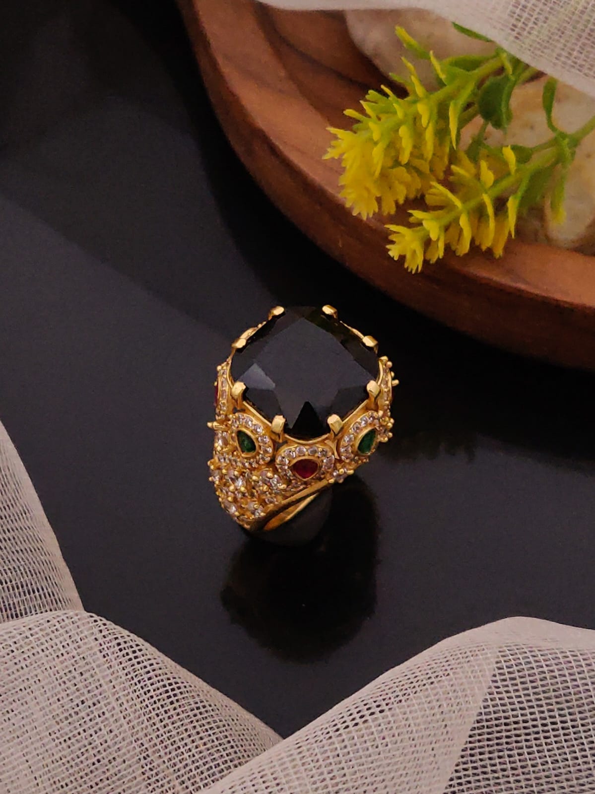 Premium 1 Gram Gold-Plated Ring (6 Months Warranty) - GR-029