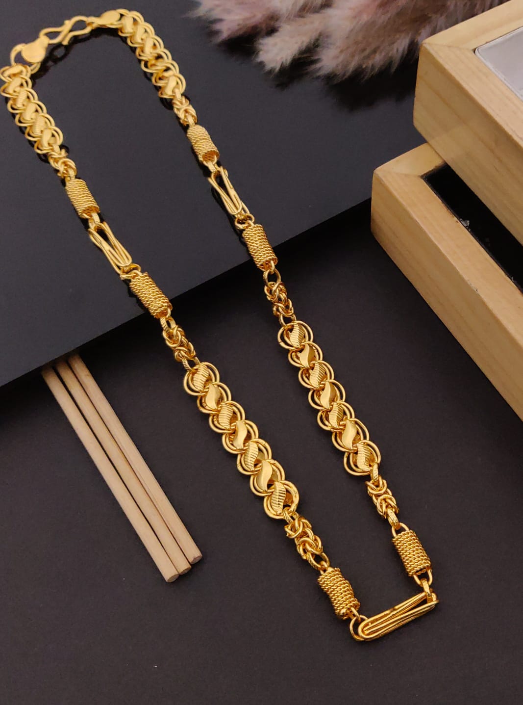 Premium 1 Gram Gold-Plated Chain (6 Months Warranty) - GC-008