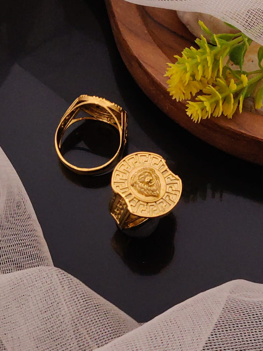 Premium 1 Gram Gold-Plated Ring (6 Months Warranty) - GR-038