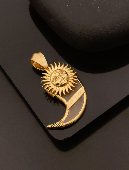 Premium 1 Gram Gold-Plated Pendant (6 Months Warranty) - GP-064