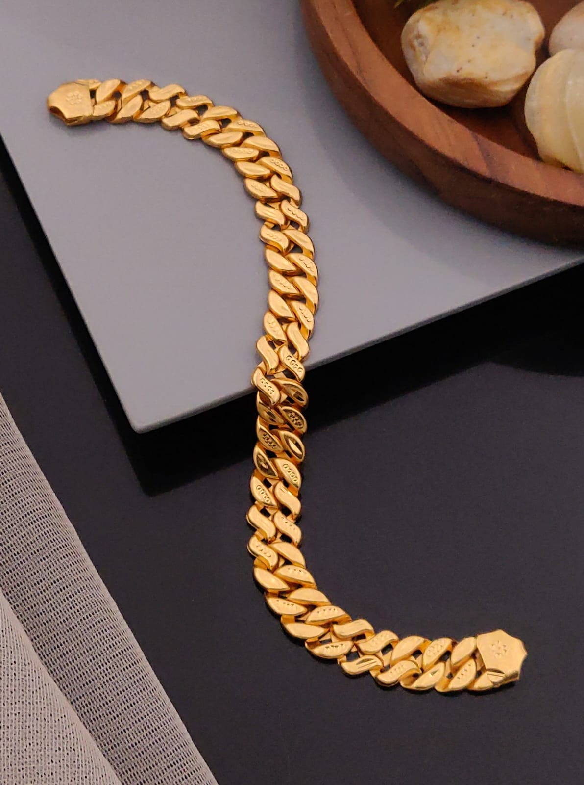 Premium 1 Gram Gold-Plated Bracelet (6 Months Warranty) - GB-052