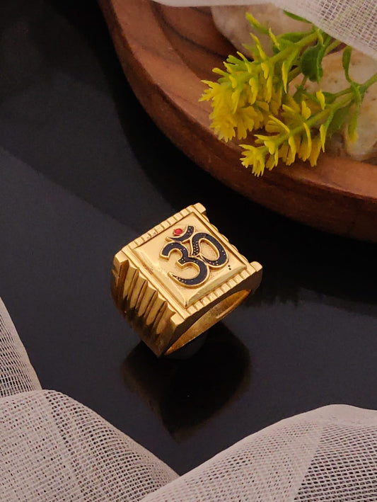 Premium 1 Gram Gold-Plated Ring (6 Months Warranty) - GR-033