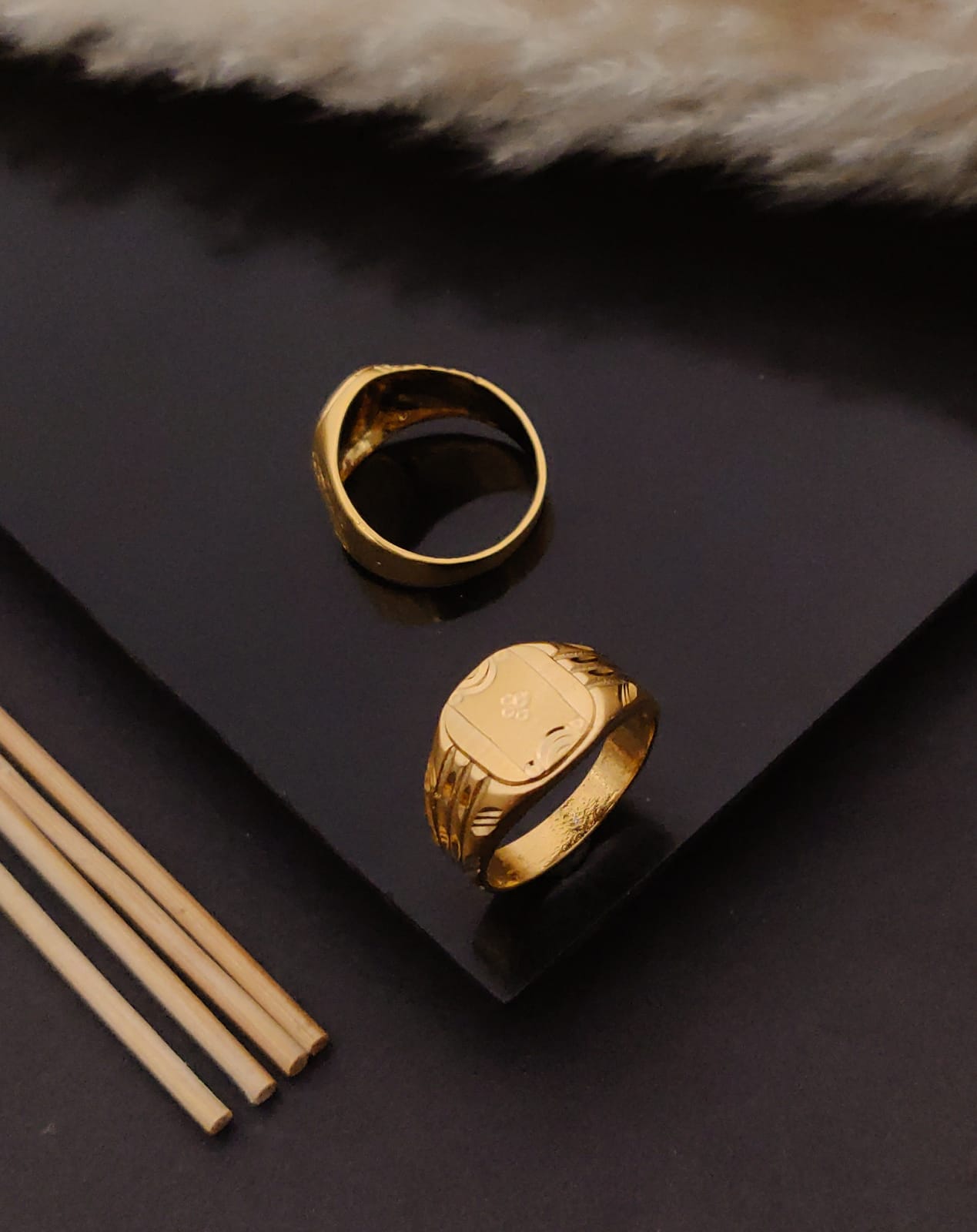 Premium 1 Gram Gold-Plated Ring (6 Months Warranty) - GR-83