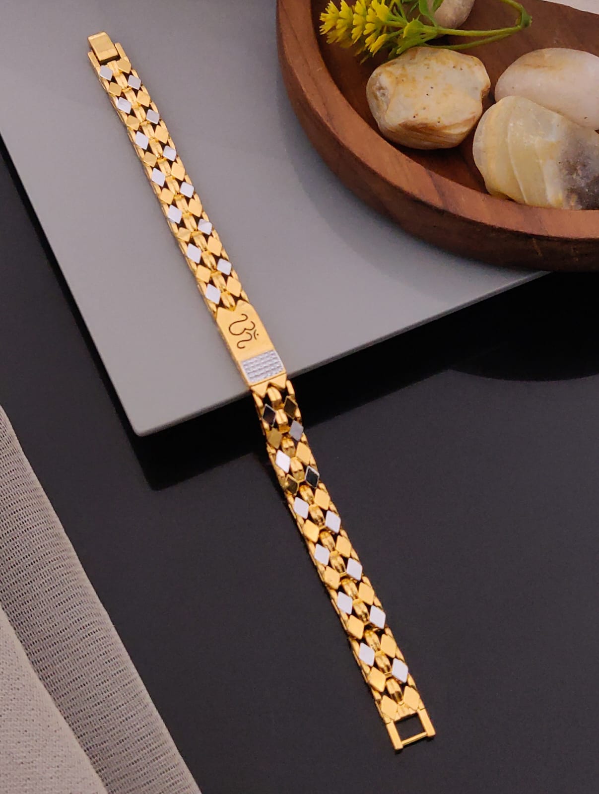 Premium 1 Gram Gold-Plated Bracelet (6 Months Warranty) - GB-040