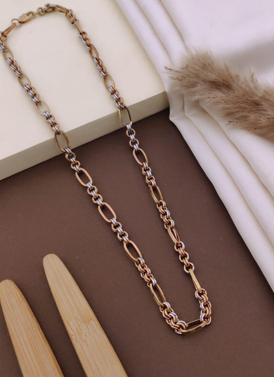 Premium 1 Gram Gold-Plated Chain (6 Months Warranty) - GC-044