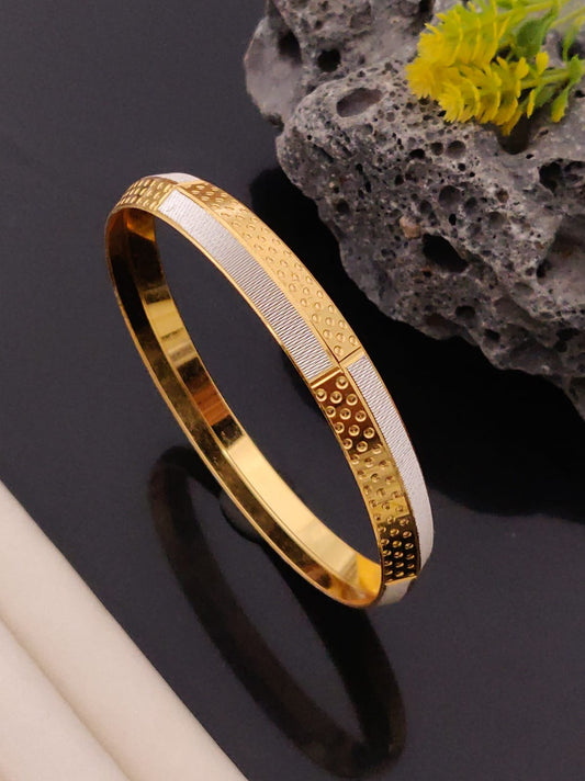 Premium 1 Gram Gold-Plated Kada (6 Months Warranty) - GK-008