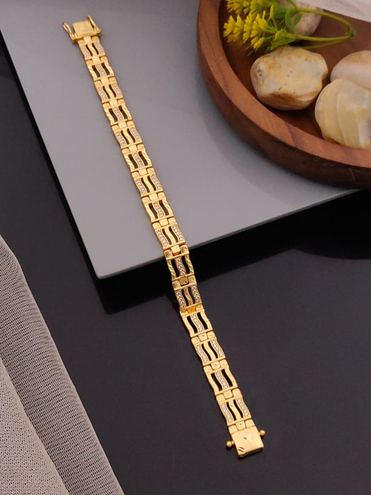 Premium 1 Gram Gold-Plated Bracelet (6 Months Warranty) - GB-039