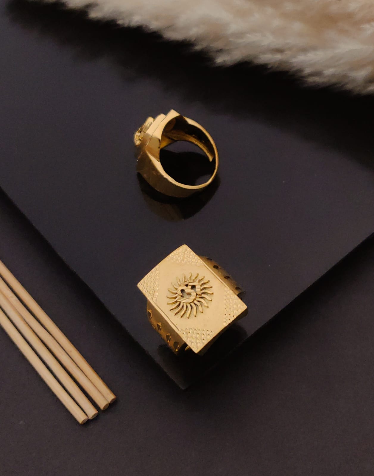 Premium 1 Gram Gold-Plated Ring (6 Months Warranty) - GR-89