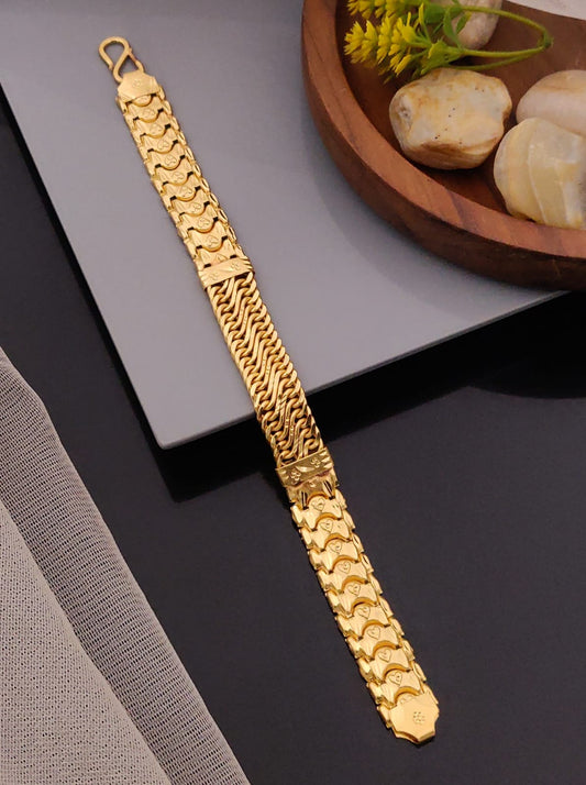 Premium 1 Gram Gold-Plated Bracelet (6 Months Warranty) - GB-009