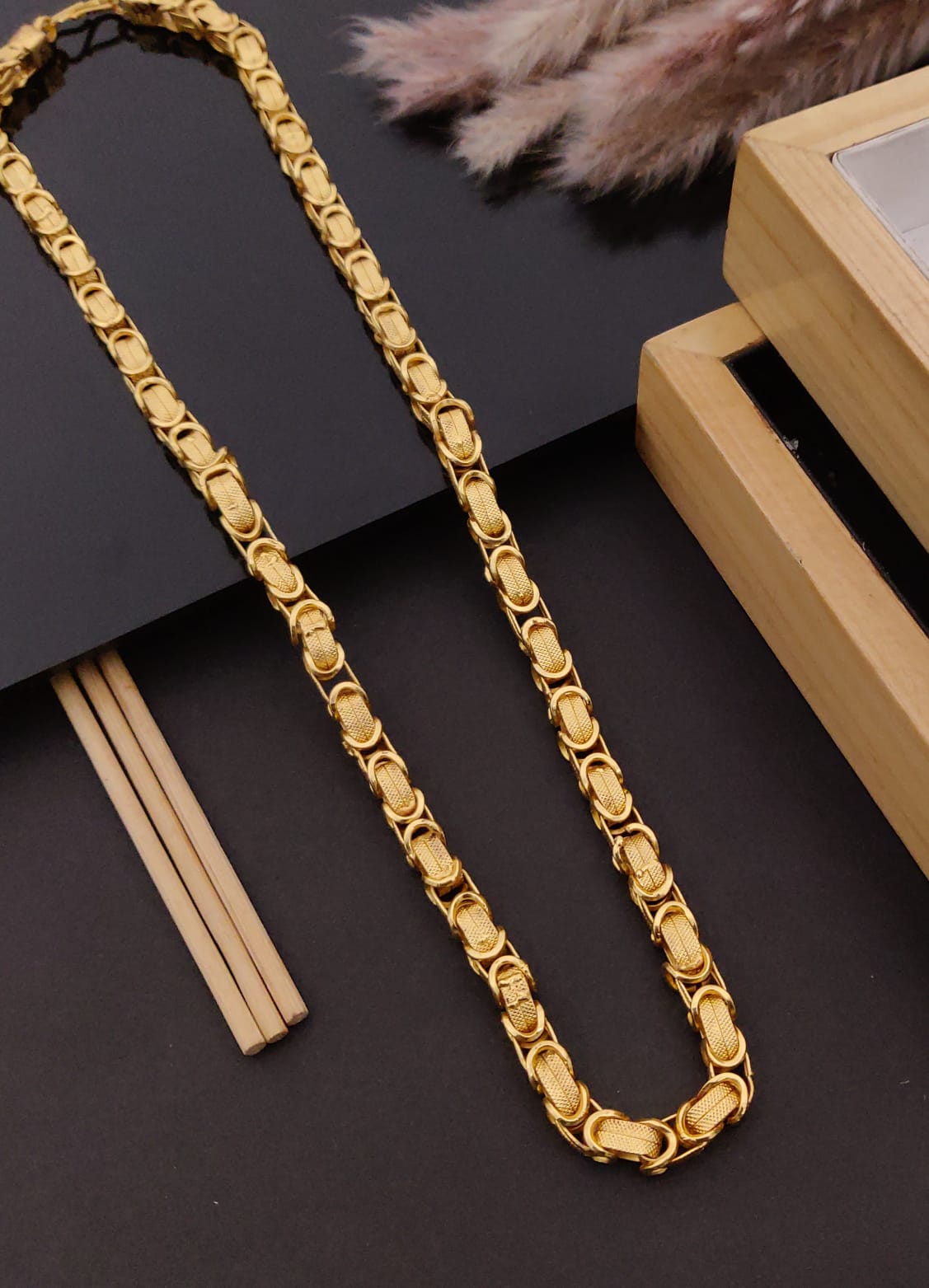 Premium 1 Gram Gold-Plated Chain (6 Months Warranty) - GC-016