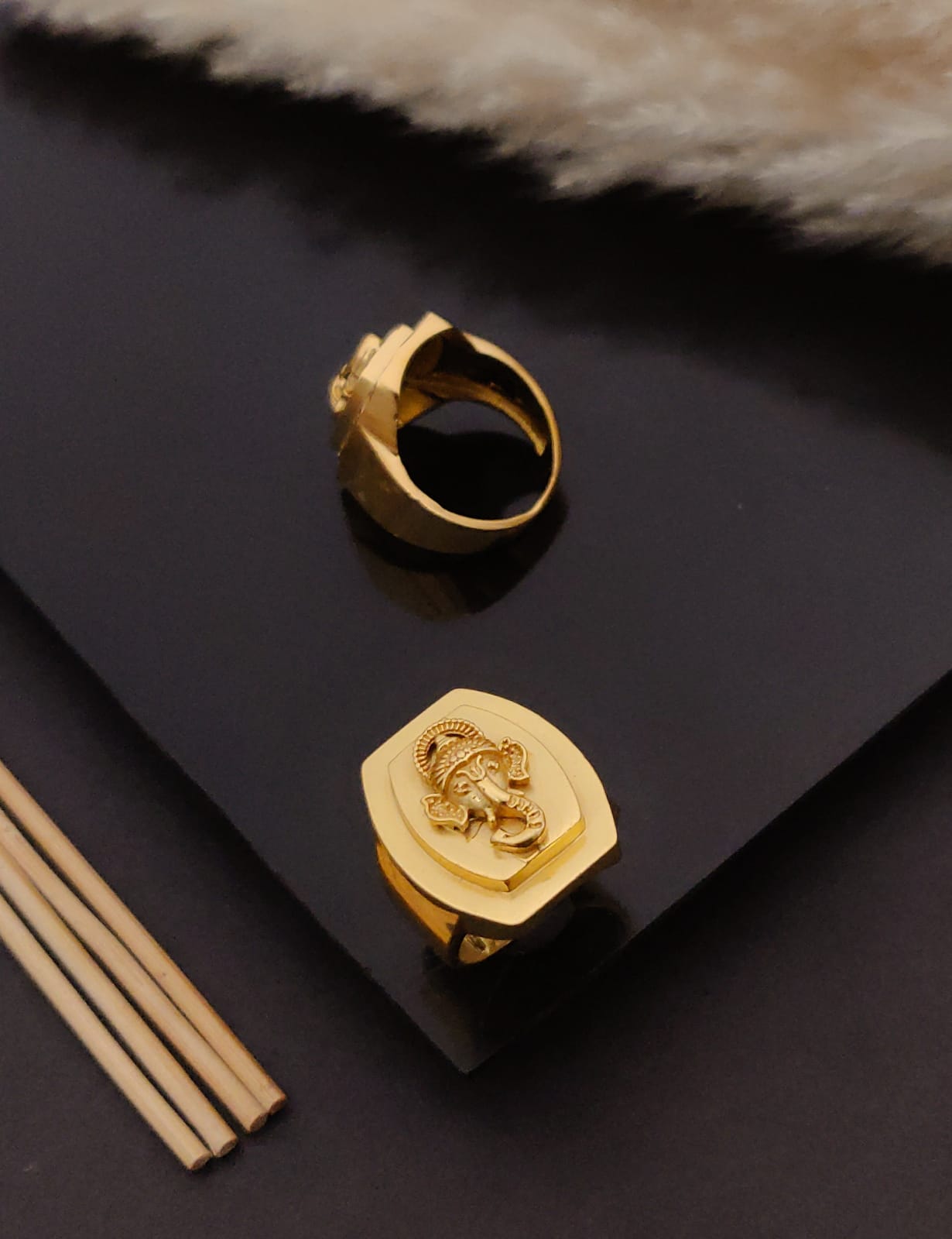 Premium 1 Gram Gold-Plated Ring (6 Months Warranty) - GR-87