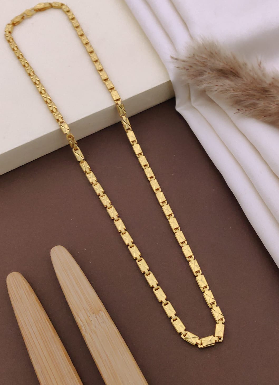 Premium 1 Gram Gold-Plated Chain (6 Months Warranty) - GC-041
