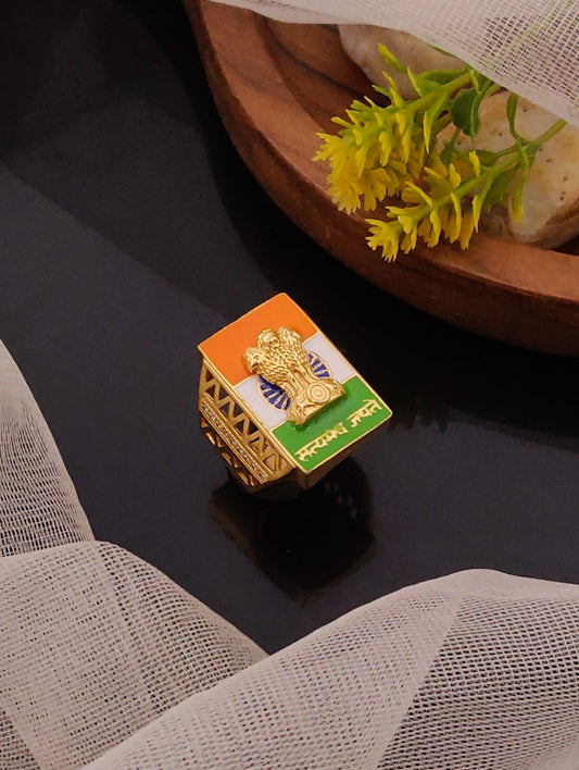 Premium 1 Gram Gold-Plated Ring (6 Months Warranty) - GR-023