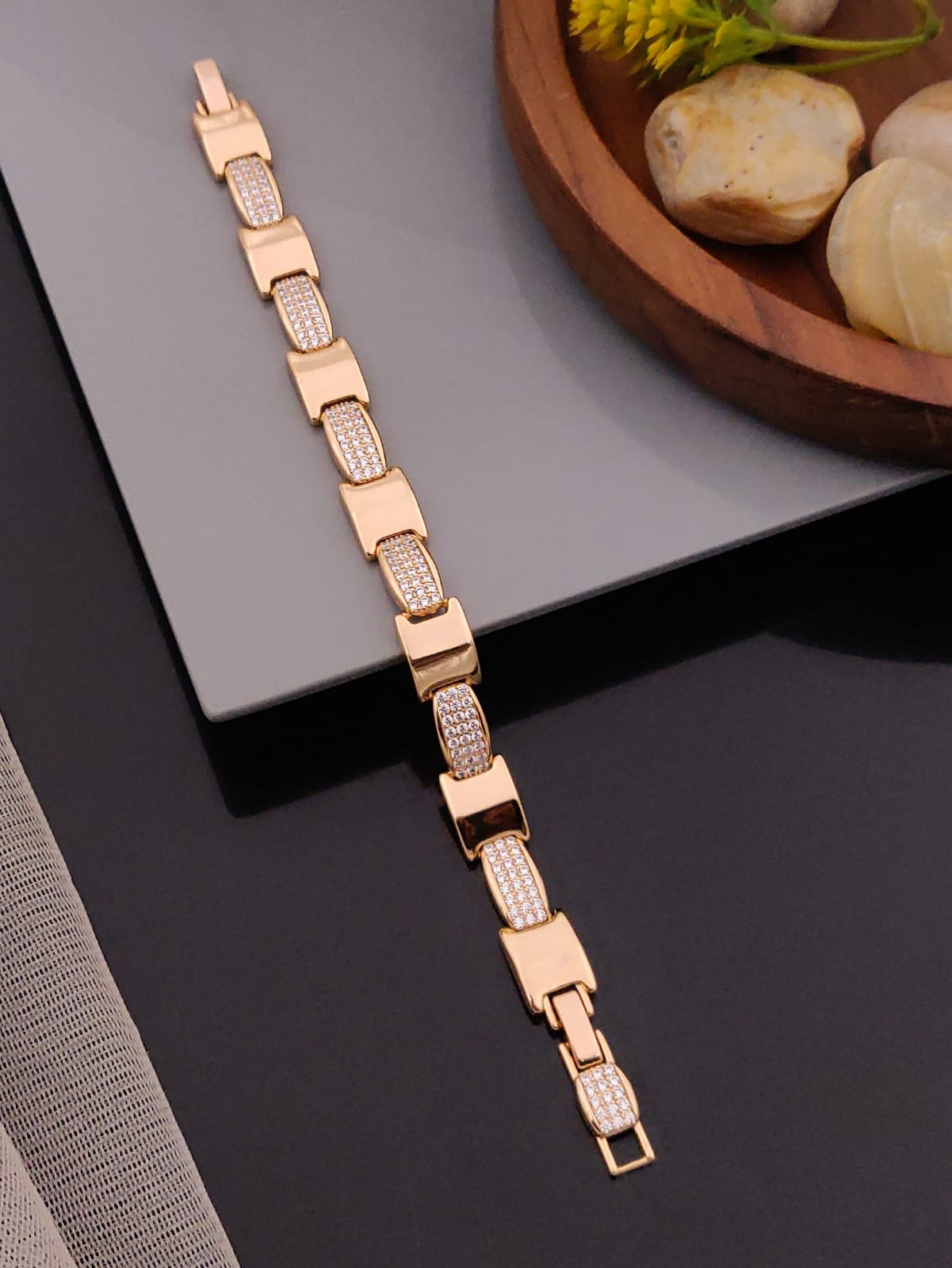 Premium 1 Gram Gold-Plated Bracelet (6 Months Warranty) - GB-026
