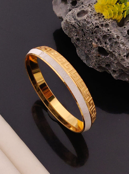 Premium 1 Gram Gold-Plated Kada (6 Months Warranty) - GK-015