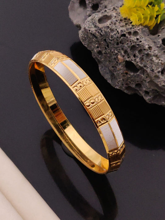 Premium 1 Gram Gold-Plated Kada (6 Months Warranty) - GK-012