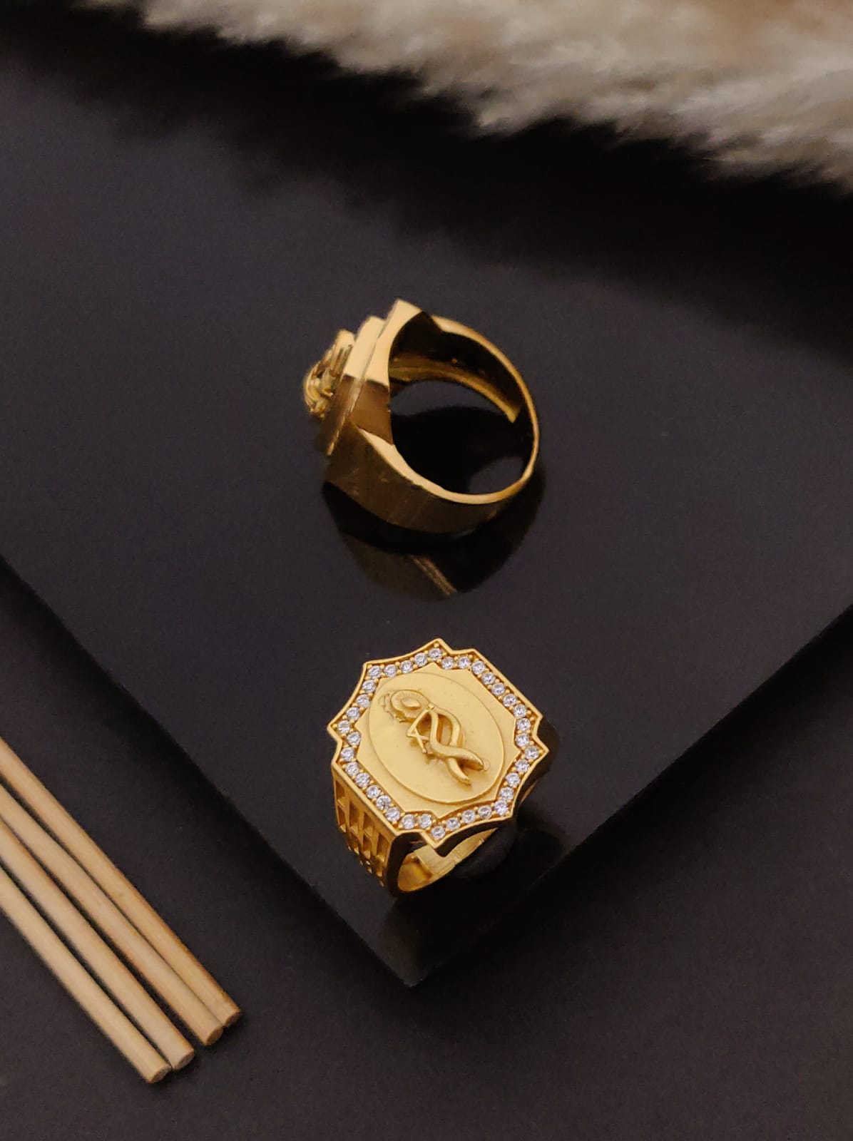 Premium 1 Gram Gold-Plated Ring (6 Months Warranty) - GR-101