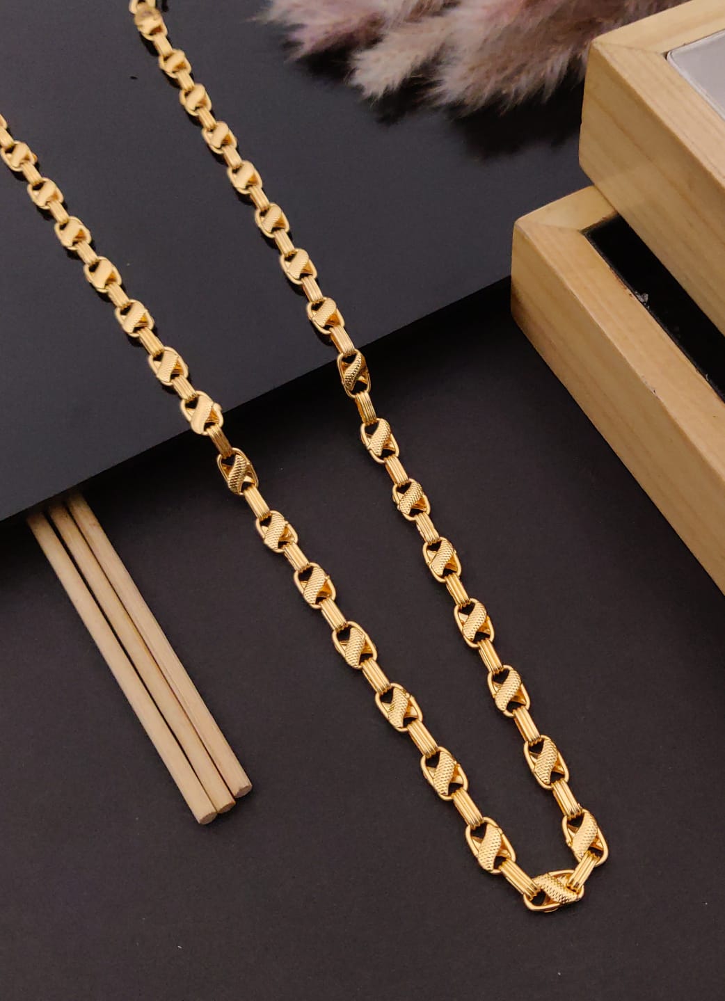 Premium 1 Gram Gold-Plated Chain (6 Months Warranty) - GC-032