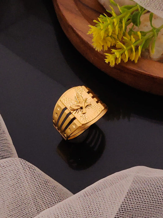Premium 1 Gram Gold-Plated Ring (6 Months Warranty) - GR-032