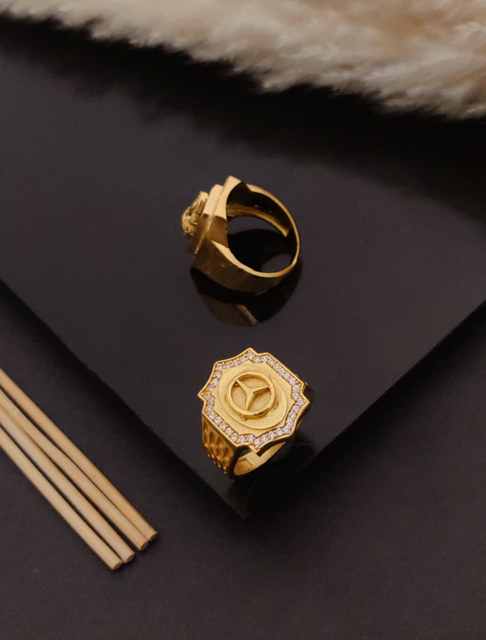 Premium 1 Gram Gold-Plated Ring (6 Months Warranty) - GR-94