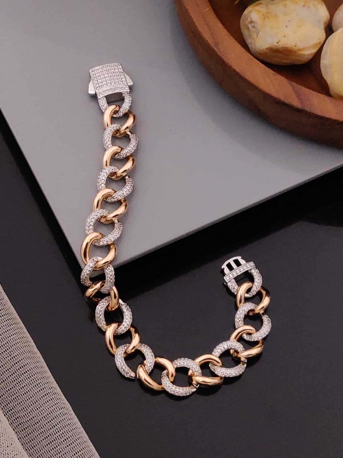 Premium 1 Gram Gold-Plated Bracelet (6 Months Warranty) - GB-049