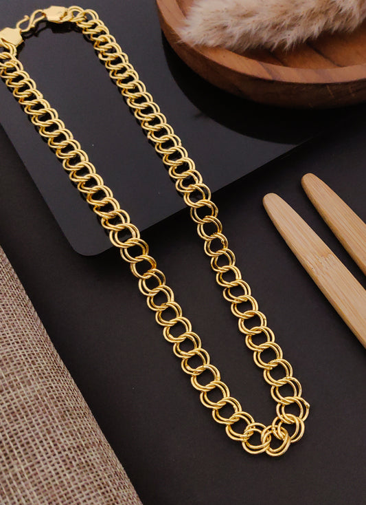Premium 1 Gram Gold-Plated Chain (6 Months Warranty) - GC-084